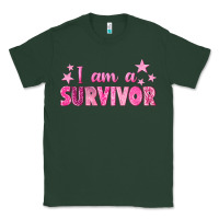 Sports Green I Am a Survivor Breast Cancer Classic Tee - texasbilliewilder