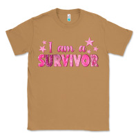 Toasted Coconut I Am a Survivor Breast Cancer Classic Tee - texasbilliewilder