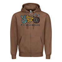 Chestnut peace love racing Zipper Hoodie - CowhideDigitalArt