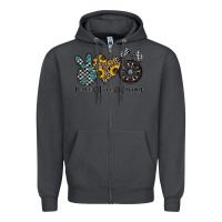 Smoke peace love racing Zipper Hoodie - CowhideDigitalArt