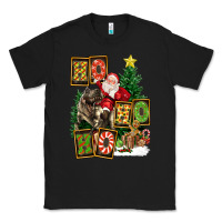 Black Christmas Trex Ho Ho Ho Santa Classic Tee - FaDigitalArtStudio