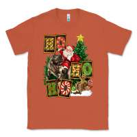 Copper Christmas Trex Ho Ho Ho Santa Classic Tee - FaDigitalArtStudio