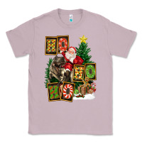 Lilac Christmas Trex Ho Ho Ho Santa Classic Tee - FaDigitalArtStudio