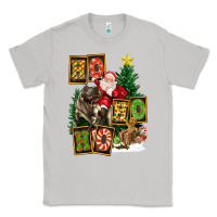 Moon Dust Christmas Trex Ho Ho Ho Santa Classic Tee - FaDigitalArtStudio