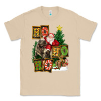 Mushroom Christmas Trex Ho Ho Ho Santa Classic Tee - FaDigitalArtStudio