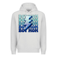 Dove Grey boy mom Premium Hoodie - MaliasSmallBusiness