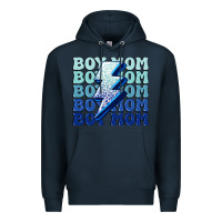 Navy boy mom Premium Hoodie - MaliasSmallBusiness