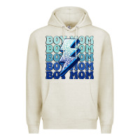 Oatmeal Heather boy mom Premium Hoodie - MaliasSmallBusiness