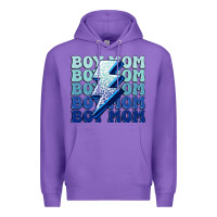 Purple boy mom Premium Hoodie - MaliasSmallBusiness