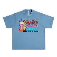 Pebble Blue mama needs coffee Urban Heavy Tee - Zillion Design Studio