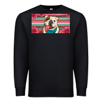 English Bulldog Floral License Plate Premium Sweatshirt | Teevron