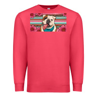 Cardinal english bulldog floral license plate Premium Sweatshirt - Artiststas