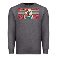 Charcoal Heather english bulldog floral license plate Premium Sweatshirt - Artiststas