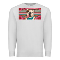 Dove Grey english bulldog floral license plate Premium Sweatshirt - Artiststas