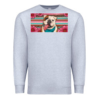 Heather Grey english bulldog floral license plate Premium Sweatshirt - Artiststas