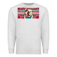 Oatmeal Heather english bulldog floral license plate Premium Sweatshirt - Artiststas