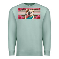 Seafoam english bulldog floral license plate Premium Sweatshirt - Artiststas