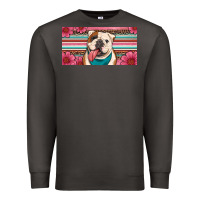 Smoke english bulldog floral license plate Premium Sweatshirt - Artiststas