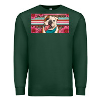 Sports Green english bulldog floral license plate Premium Sweatshirt - Artiststas