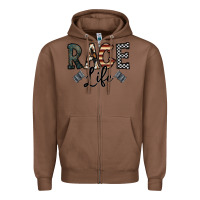 Chestnut race life Zipper Hoodie - CowhideDigitalArt