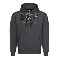 Smoke race life Zipper Hoodie - CowhideDigitalArt