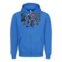 True Royal race life Zipper Hoodie - CowhideDigitalArt