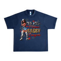 Navy the heel i wont sassy cowgirls Urban Heavy Tee - texasbilliewilder