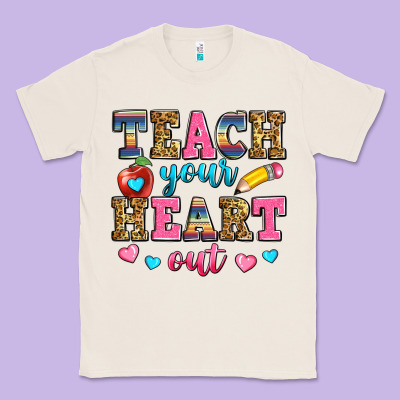 Teach Your Heart Out Classic Tee Designed By Zillion Design Studio