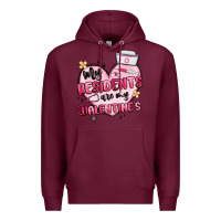 Burgundy my residents are my valentines Premium Hoodie - MaliasSmallBusiness
