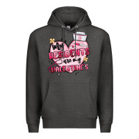 Charcoal Heather my residents are my valentines Premium Hoodie - MaliasSmallBusiness