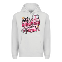 Dove Grey my residents are my valentines Premium Hoodie - MaliasSmallBusiness