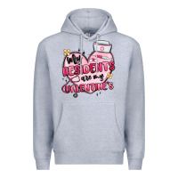 Heather Grey my residents are my valentines Premium Hoodie - MaliasSmallBusiness