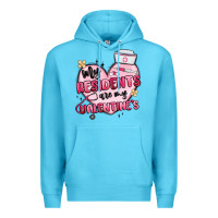 Ocean Blue my residents are my valentines Premium Hoodie - MaliasSmallBusiness