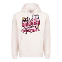 Pale Pink my residents are my valentines Premium Hoodie - MaliasSmallBusiness