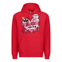 Red my residents are my valentines Premium Hoodie - MaliasSmallBusiness