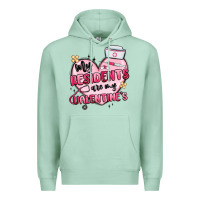 Seafoam my residents are my valentines Premium Hoodie - MaliasSmallBusiness
