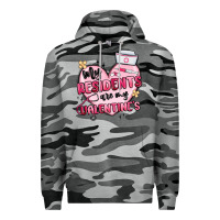 Slate Camo my residents are my valentines Premium Hoodie - MaliasSmallBusiness