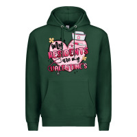 Sports Green my residents are my valentines Premium Hoodie - MaliasSmallBusiness