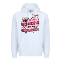 White my residents are my valentines Premium Hoodie - MaliasSmallBusiness