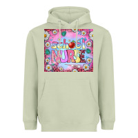 Matcha school nurse tumbler Heavyweight Hoodie - BundleAndBundleShop