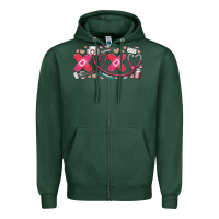 Xoxo Valentine Zipper Hoodie | Teevron
