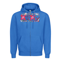 True Royal xoxo valentine Zipper Hoodie - RacoonDesign