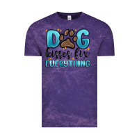 Cloud Purple dog kisses fix everything Vintage Tee - MaliasSmallBusiness