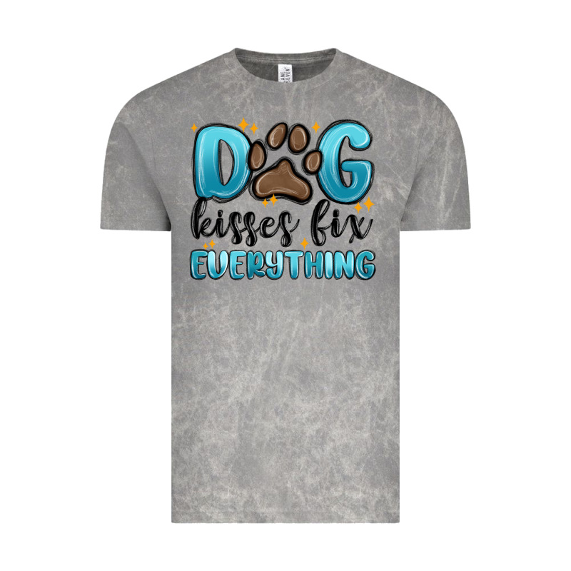 Dog Kisses Fix Everything Vintage Tee by MaliasSmallBusiness | Teevron