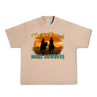 Burro the world needs more cowboys Urban Heavy Tee - texasbilliewilder
