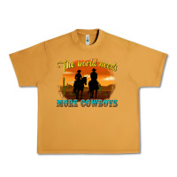Peanut Butter the world needs more cowboys Urban Heavy Tee - texasbilliewilder