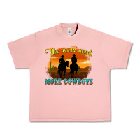 Salmon the world needs more cowboys Urban Heavy Tee - texasbilliewilder
