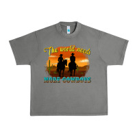 Tornado the world needs more cowboys Urban Heavy Tee - texasbilliewilder