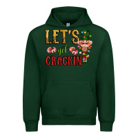 Forest Green Let's get crackin Christmas Urban Hoodie - NancyCooperArtShop