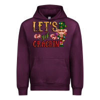 Mauve Wine Let's get crackin Christmas Urban Hoodie - NancyCooperArtShop